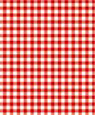 Dollhouse Miniature 1/4" Scale Wallpaper: Gingham, Red